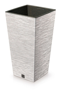 Kvetináč FURU SQUARE 30x55cm 35/14L biely DFSH300W