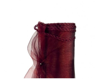 ORGANZA 12cm/8m Bordo - Bordová