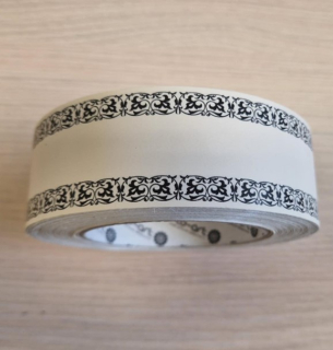 Stuha smútočná 4cm/50yrd Krémová