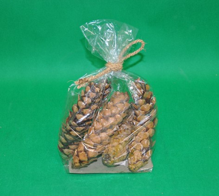 Šišky STROBUS 6ks 13cm Natural