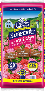 Substrát MUŠKÁTY a balkónové raslitny 20L Hoštický