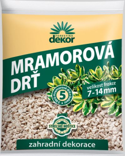 Mramorová drť 5L 7-14mm